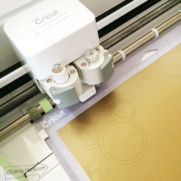Cut the shapes using the vinyl setting on your Cricut Machine