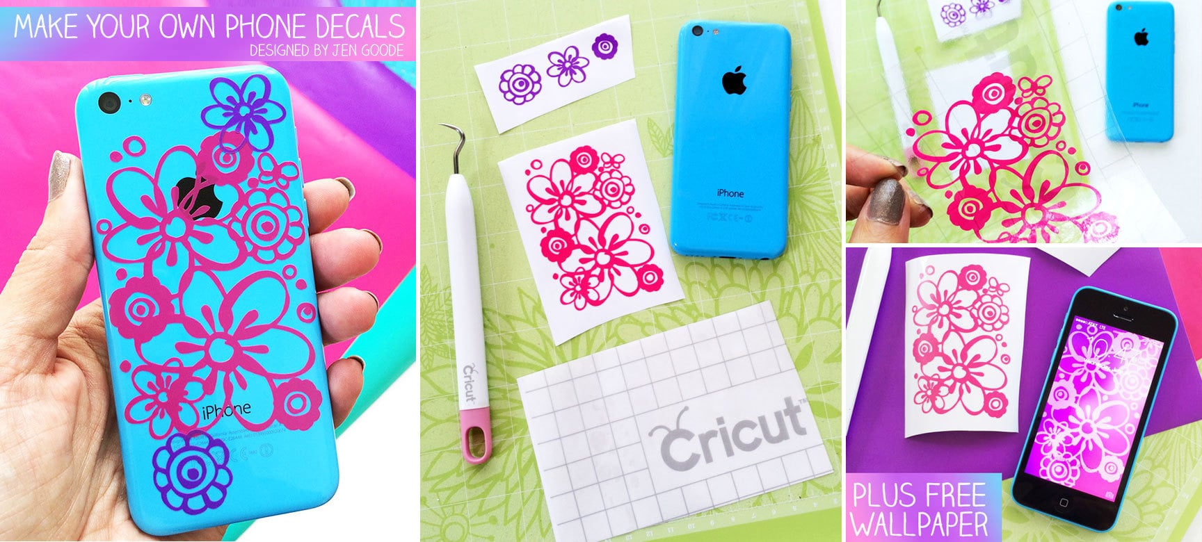 Download Make iPhone Decals with Cricut Plus Free Floral iPhone ...