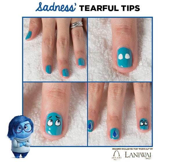 Inside Out Nail Art Designs from Disney