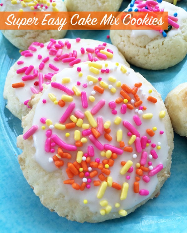 Super easy cake mix cookies