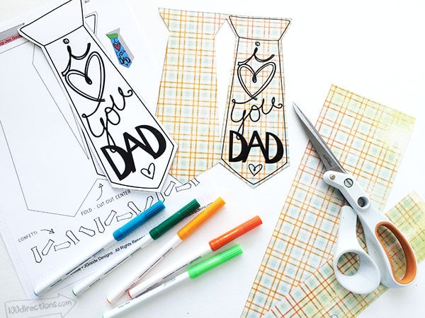 I Love You Dad Father's Day Card designed by Jen Goode