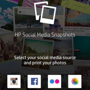 Hp Snapshots free iPhone photo printing app