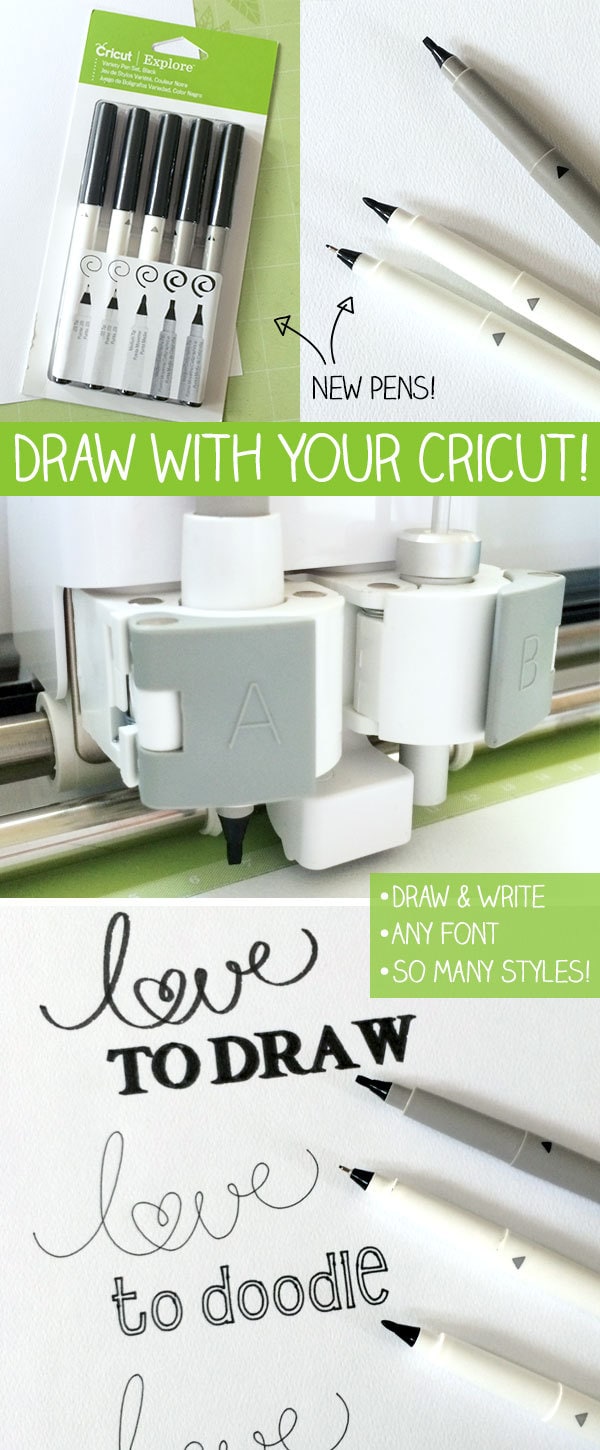 Draw and Write with Cricut Explore - 22 Directions