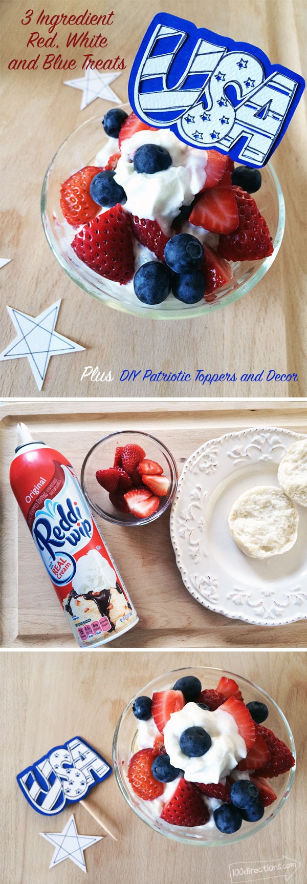 Yummy Berry Treat and Patriotic USA Topper