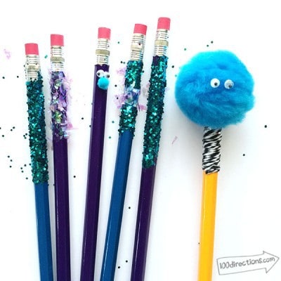 DIY Pencil Toppers - fun craft by Jen Goode