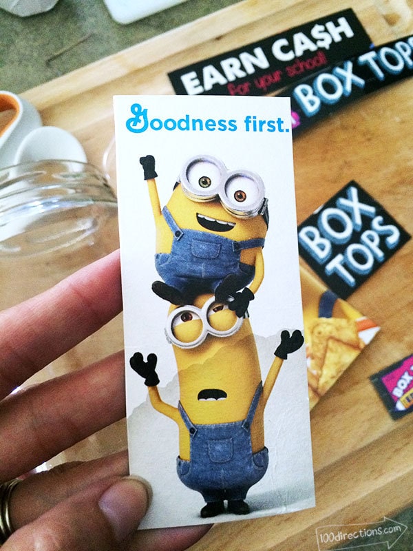 Minions cereal and Box Tops