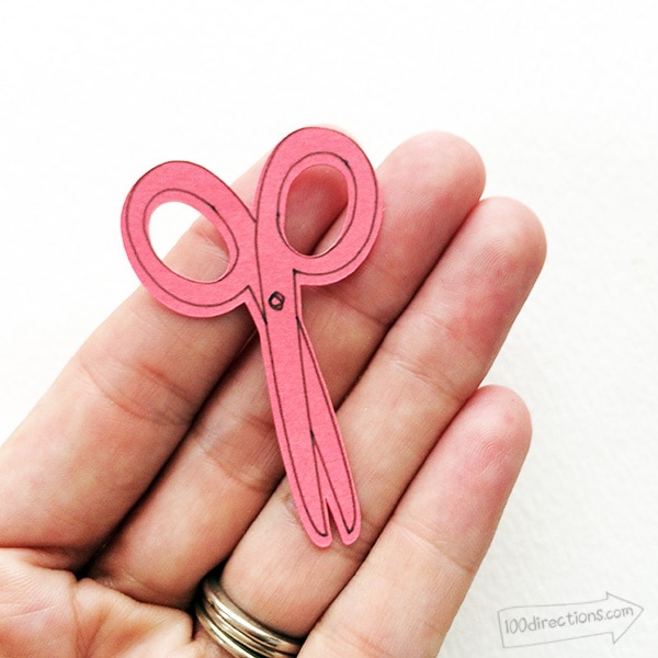Cute paper scissors