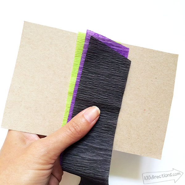 Making a Halloween Crepe Paper Pom Pom