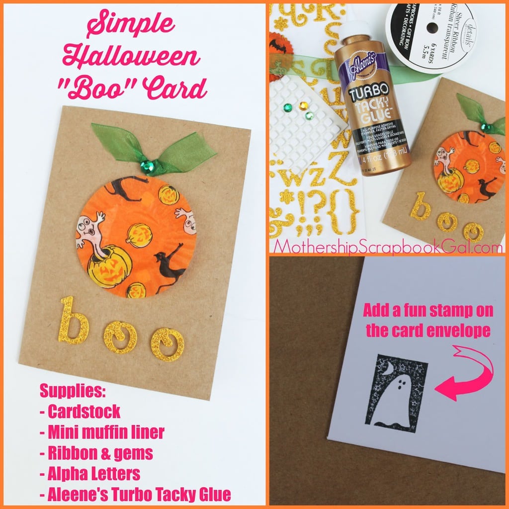 Simple Boo Card from Mothership Scrap Gal