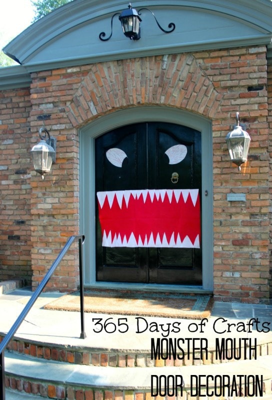 Monster Mouth Door Decor from 365 Days of Crafts