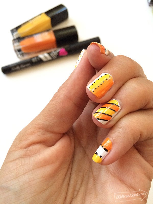 Doodle Nail Art for Halloween by Jen Goode