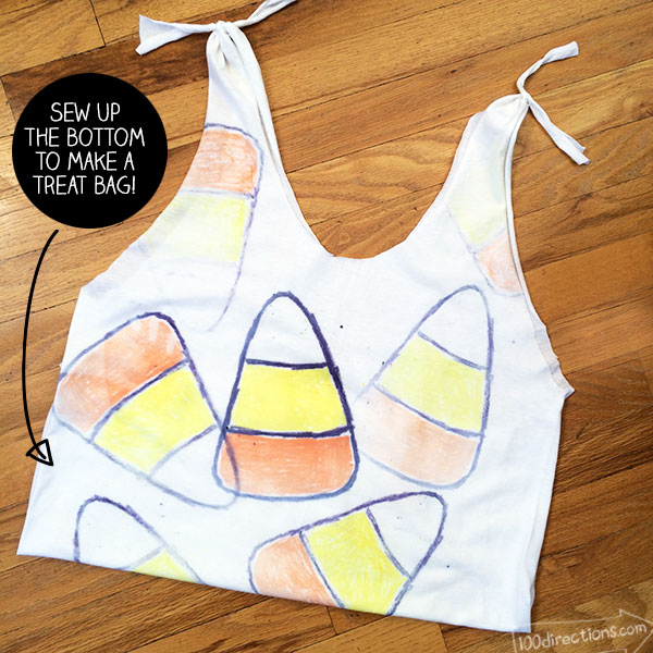  DIY Candy Corn Trick-or-Treat Bag