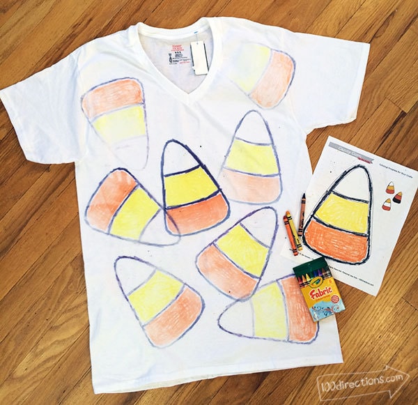 DIY Candy Corn T-shirt