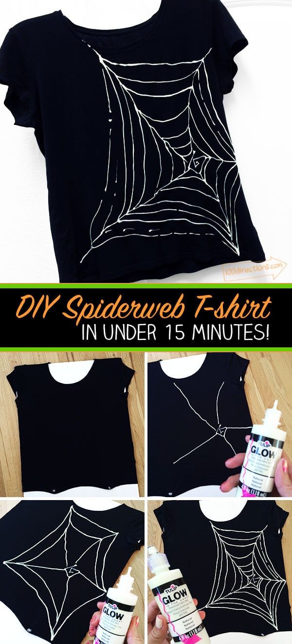 DIY Spiderweb T-shirt
