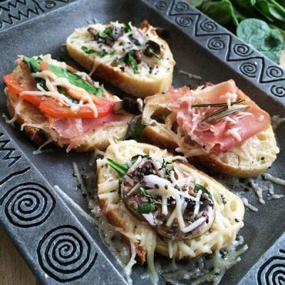 Asiago Cheese Bruschetta Bites