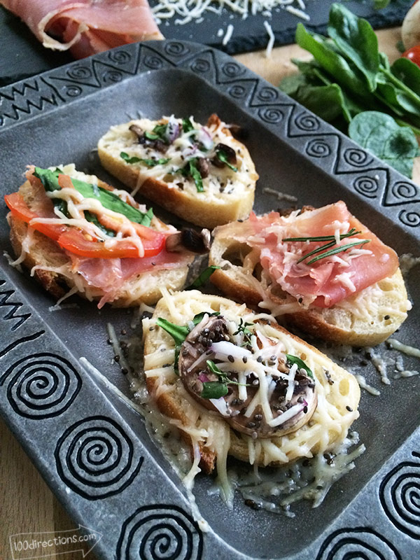 Asiago Cheese Bruschetta Bites