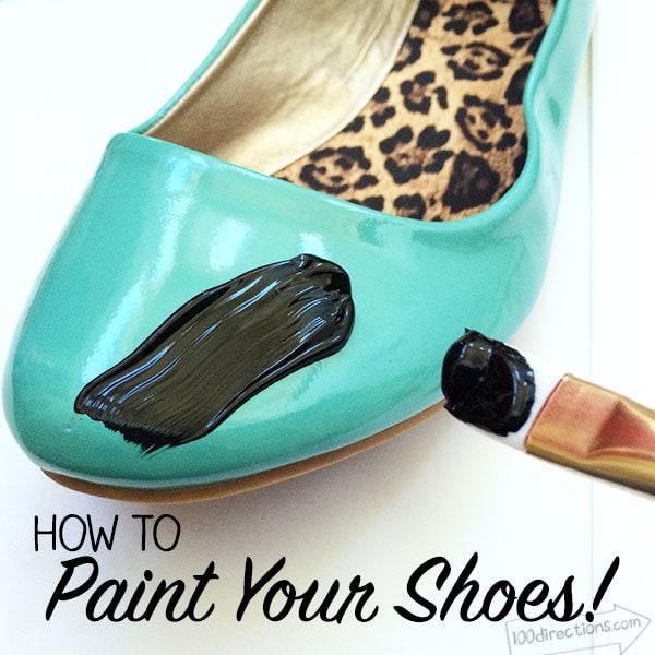 Paint your shoe for Halloween with Plaid Multi-surface paint