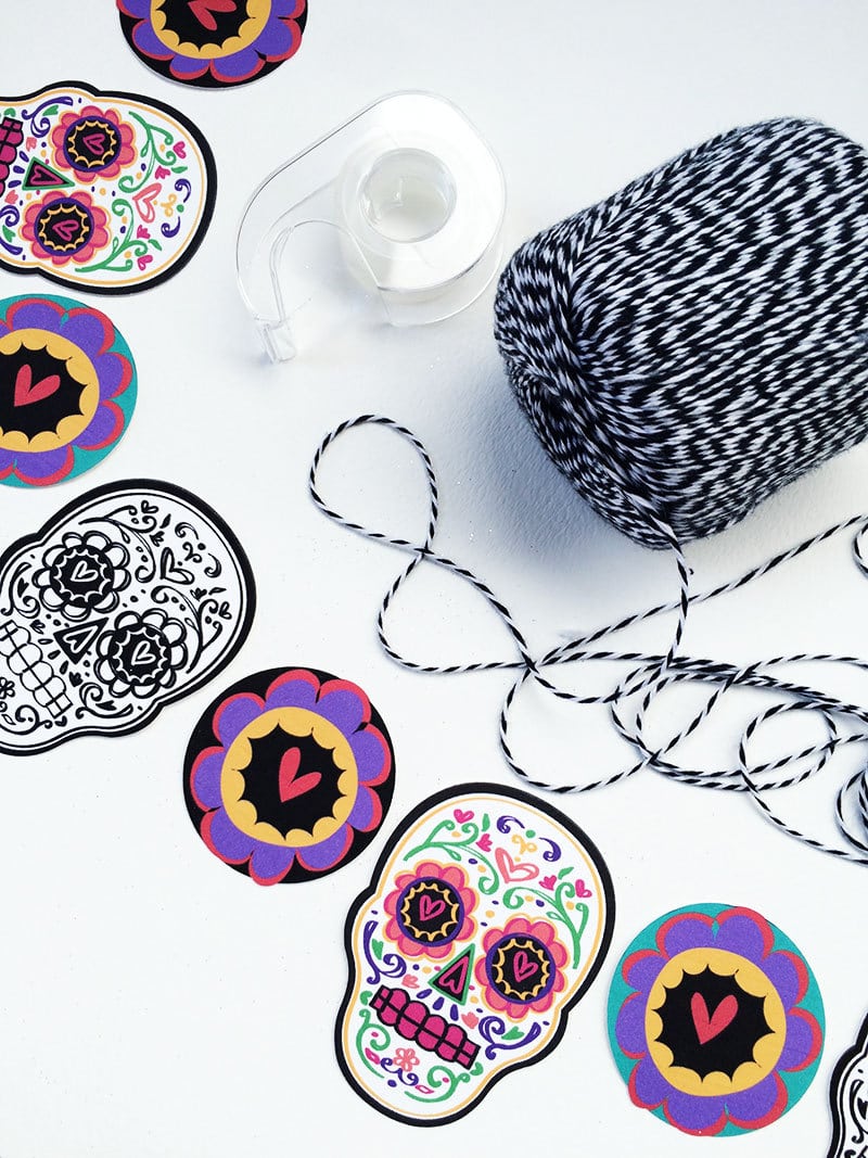 Sugar Skull Art to make with your Cricut - designed by Jen Goode
