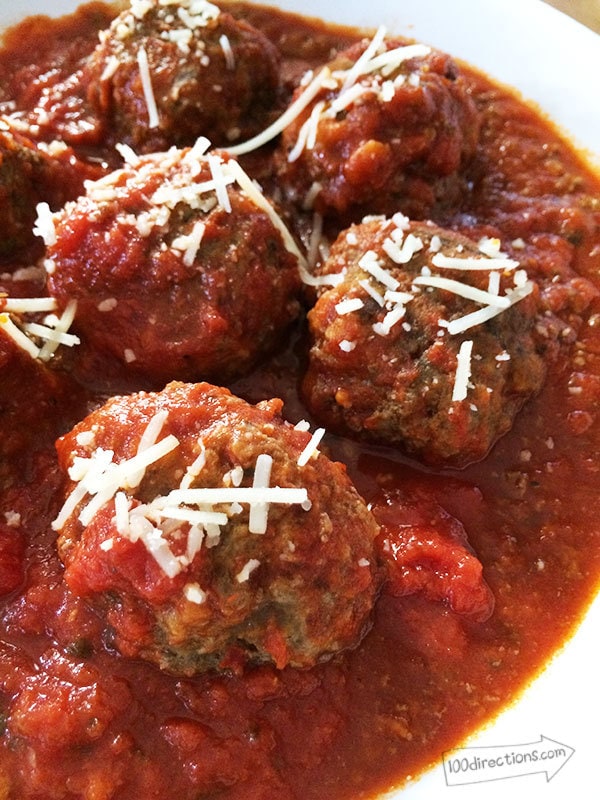 Homemade meatballs