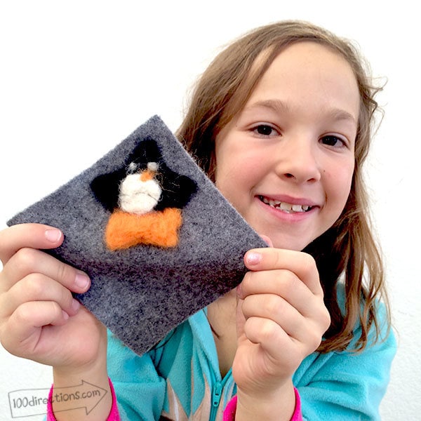 Make felted ornaments with this Doodle Crate kit