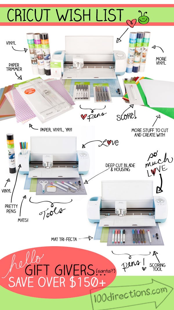 Cricut Explore Wish List