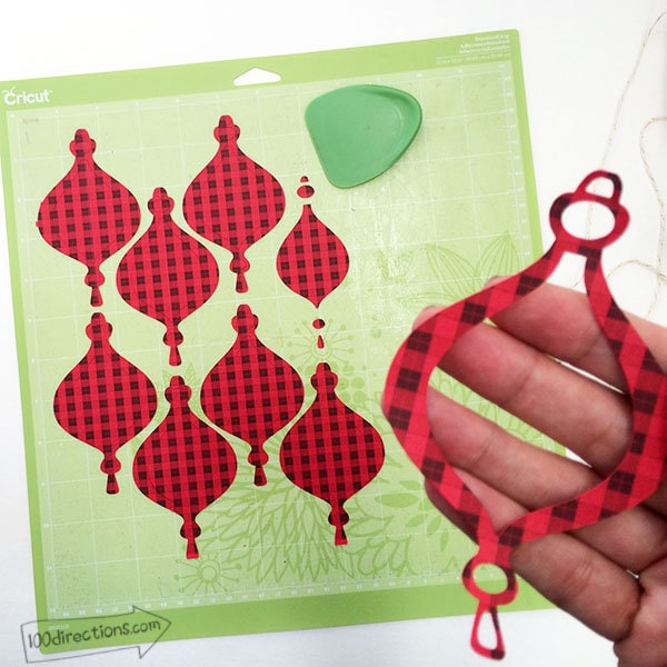 Plaid ornament design