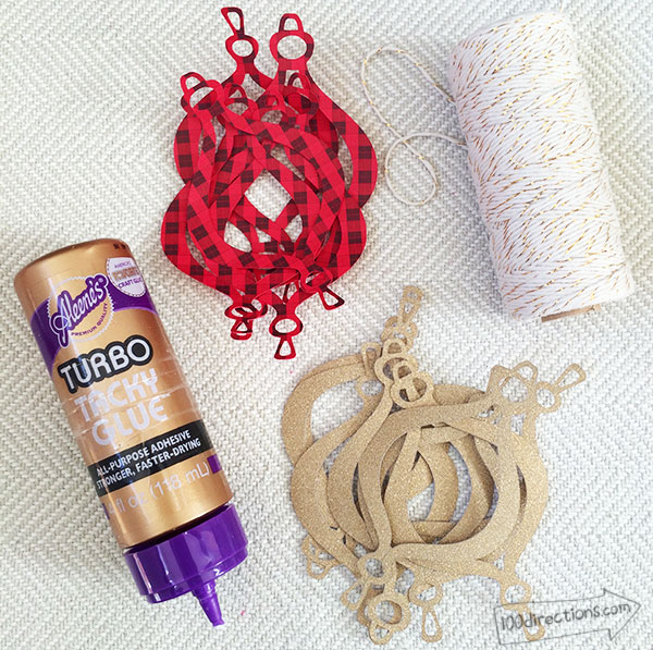 DIY Christmas Ornament materials