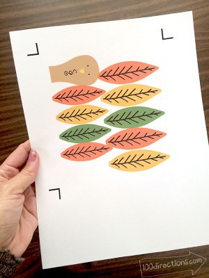 Pinecone Turkey Craft and Free Printable - 100 Directions