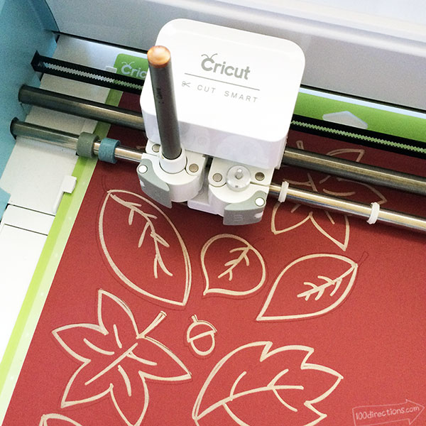 The Cricut Explore can cut AND draw all your leaves