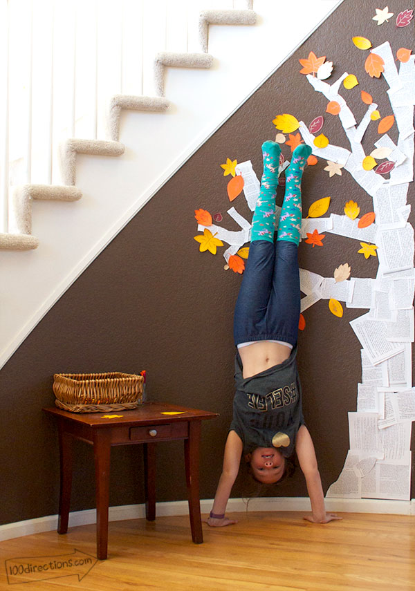 Handstands - because when you're happy, the world flips upside down and back again!