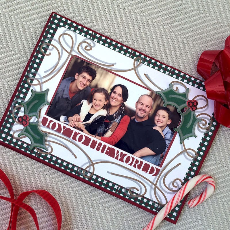 DIY Christmas photo card designed by Jen Goode