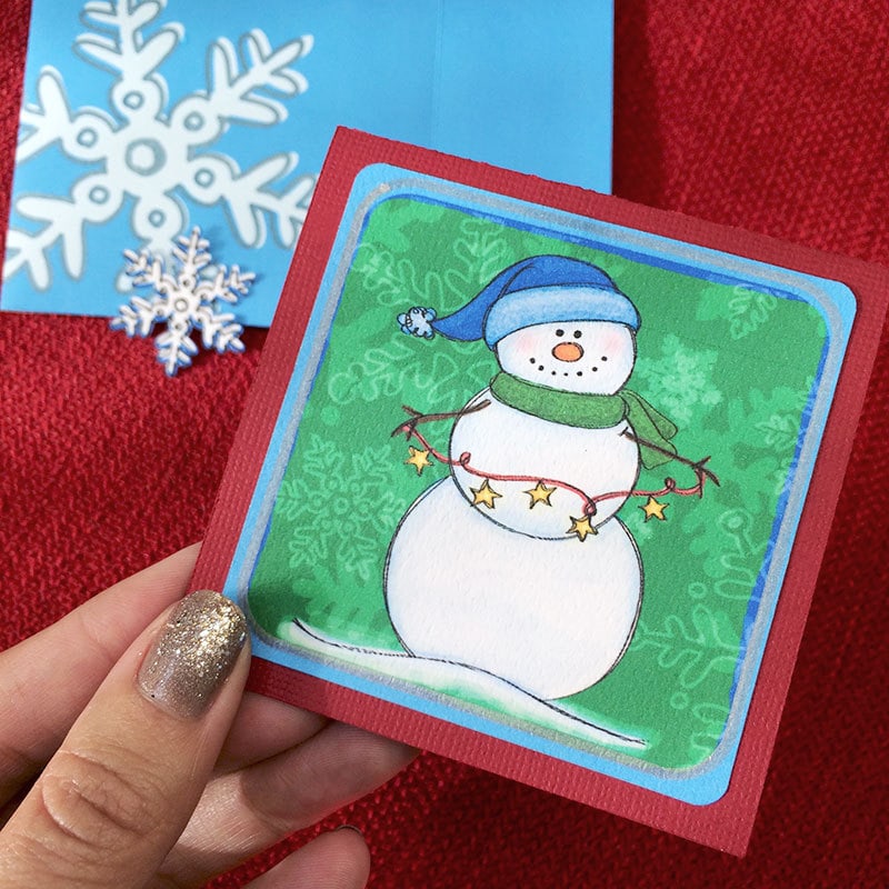 Print and cut the snowman art designed by Jen Goode