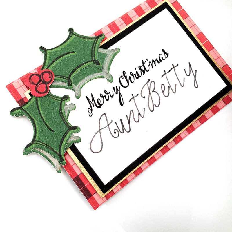 Personalized DIY Christmas place setting - place cards designed by Jen Goode