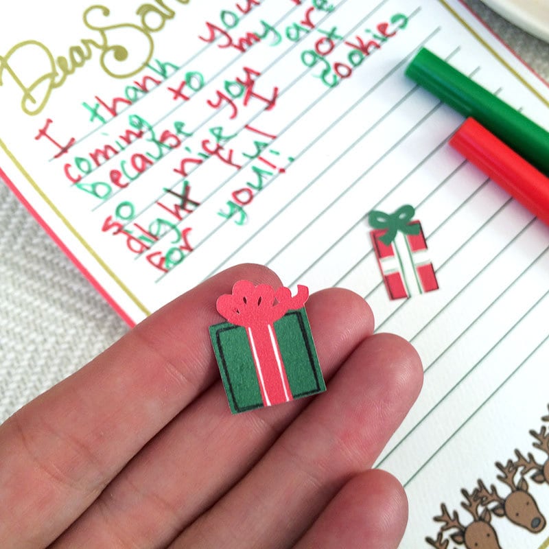 Tiny little gift sticker to decorate your Santa Letters