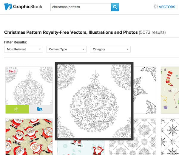 Download GraphicStock images from the search page