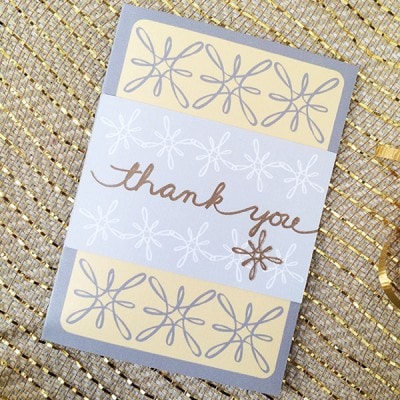 DIY Thank You Card designed by Jen Goode - made with Cricut