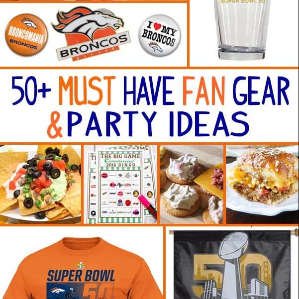 50 Must Have Denver Football Gear and Party Ideas 100 Directions