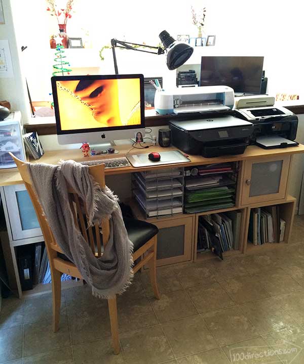 Computer desk for creative projects