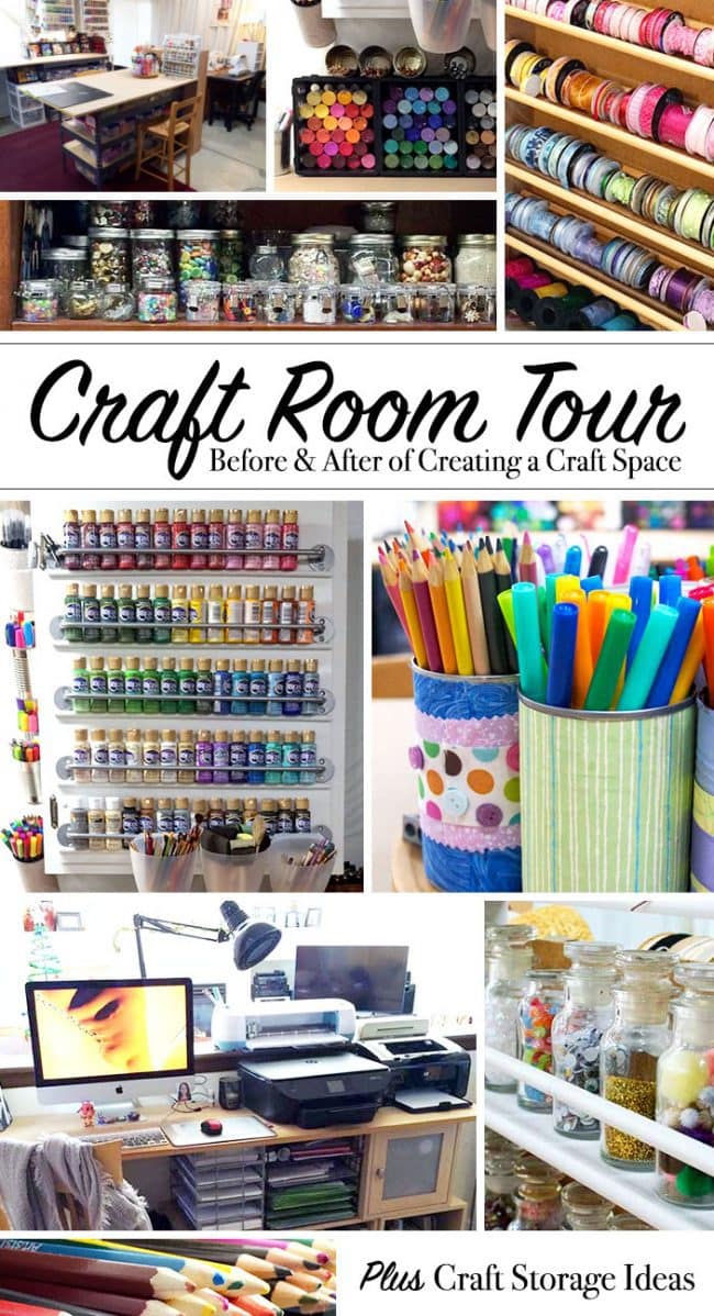 Craft Room Tour - a look inside my creative work space - 100 Directions