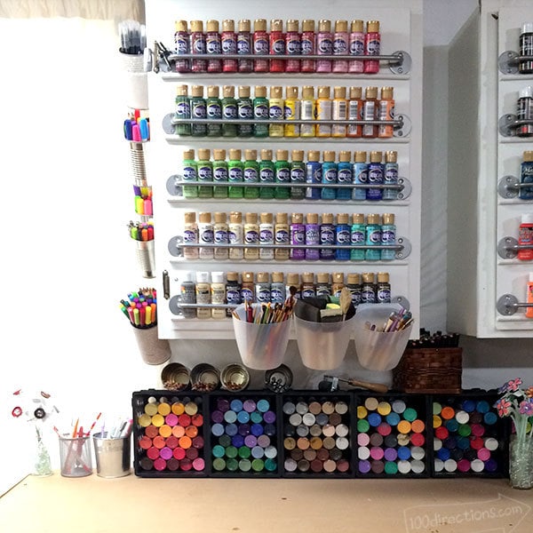 Craft Paint Storage  Craft room, Craft paint storage, Crafts