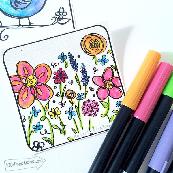 Create every day - a little doodle by Jen Goode
