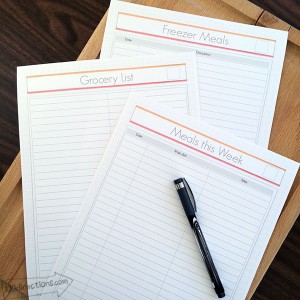 Printable Meal Planning kit designed by Jen Goode