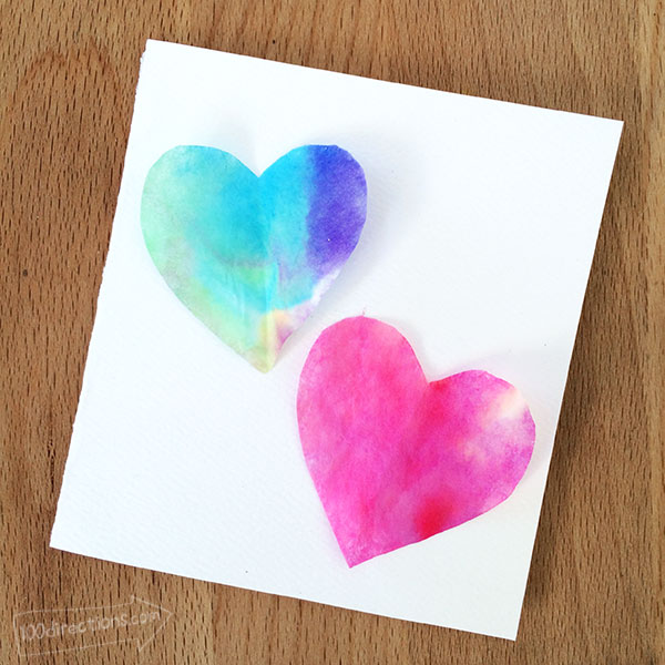 Quick and Easy Watercolor heart art