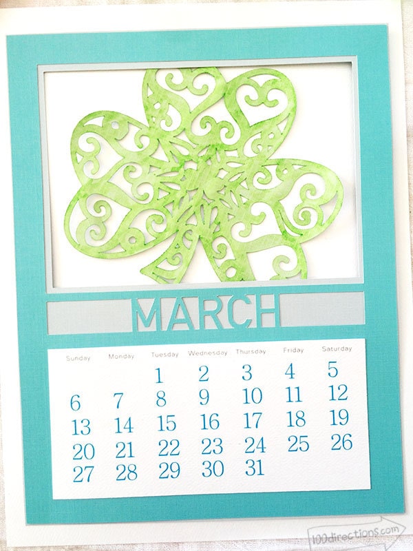 March calendar kit for your Cricut