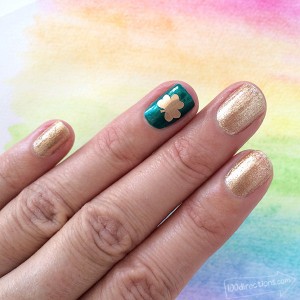 Shamrock nail art