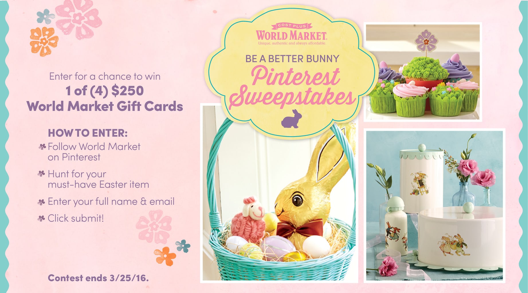 World Market's Be a Better Bunny Sweepstakes