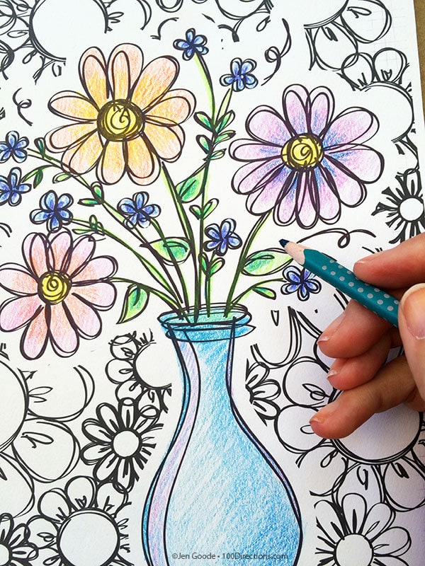 Color a pretty coloring page