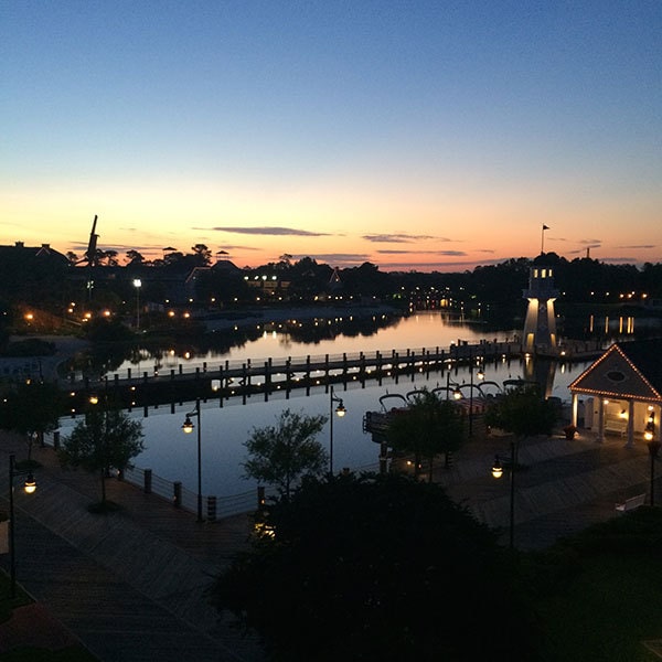 View from our room at the Yacht Club