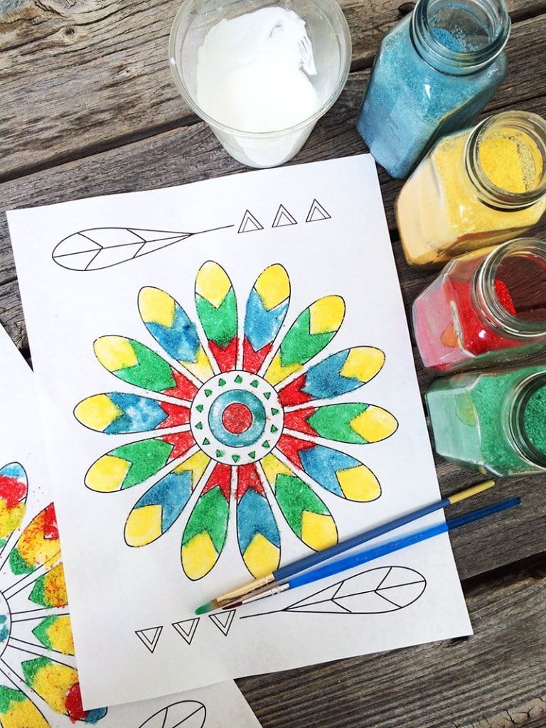 DIY Colored Sand Paintings  Sand art projects, Sand art for kids