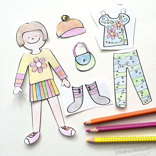 Buy Cut Out Paper Dolls for Girls: 5 Fashion Activity Book for